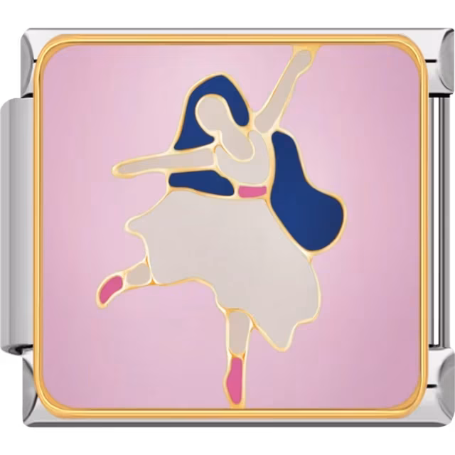 Ballerina with Blue Hair Charm