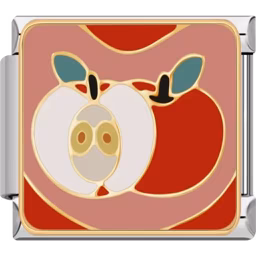 Apple Charm Silver