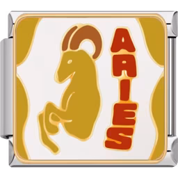 Aries Zodiac Charm Silver