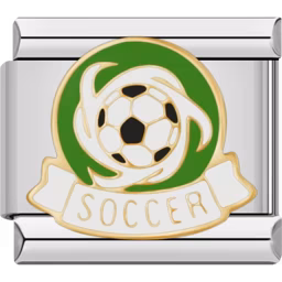 Soccer Charm Silver