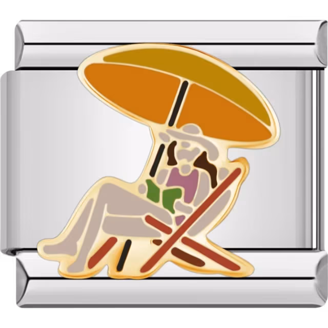 Beach Chair and Umbrella Charm
