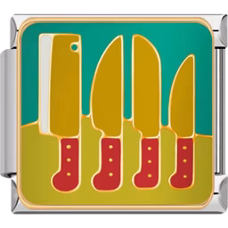Knife Set Charm Silver
