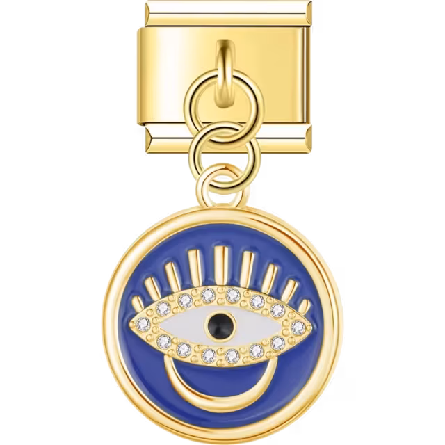 Blue Eye Disk Charm