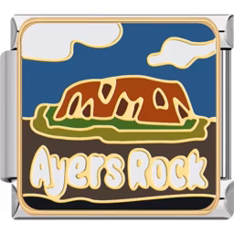 Ayers Rock Charm Silver