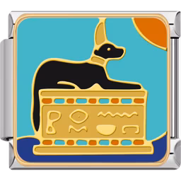 Anubis Egyptian Mythology Charm Silver