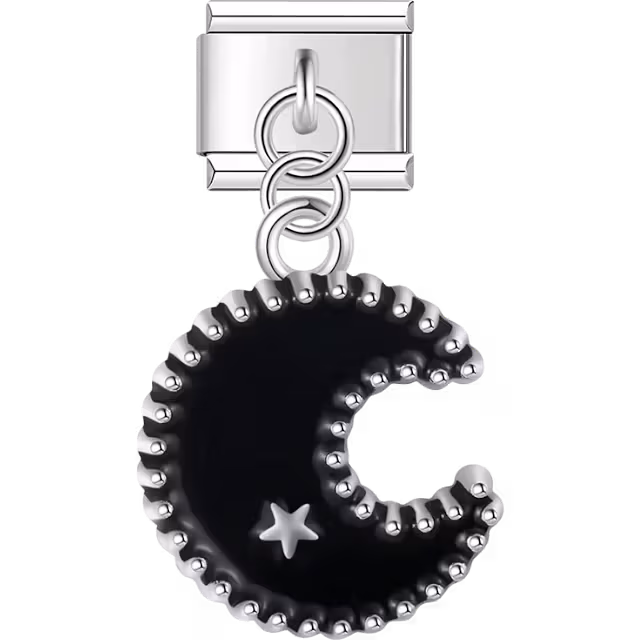 Black Moon Dangle Charm