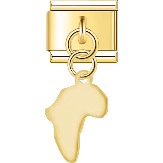 Africa Outline Dangle Charm