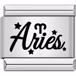 Aries Zodiac Charm Silver