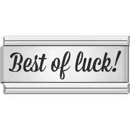 Best of Luck Charm Silver
