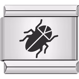 Beetle Charm Silver