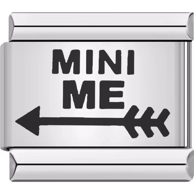 Black Mini Me with Arrow Charm