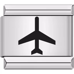 Airplane Charm Silver