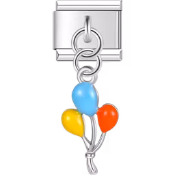 Balloon Dangle Charm Silver