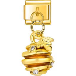 Beehive Charm Gold