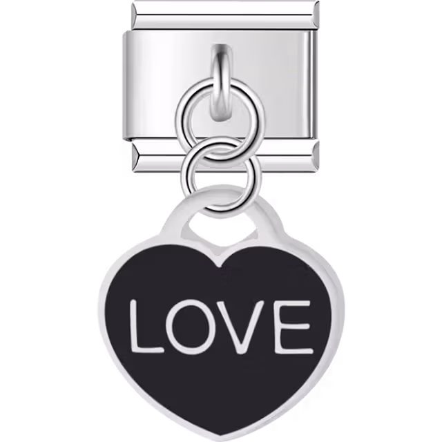 Black Love Dangle Charm