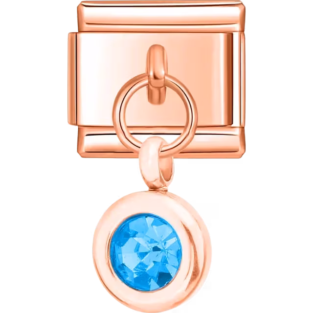 Blue Crystal Dangle Charm