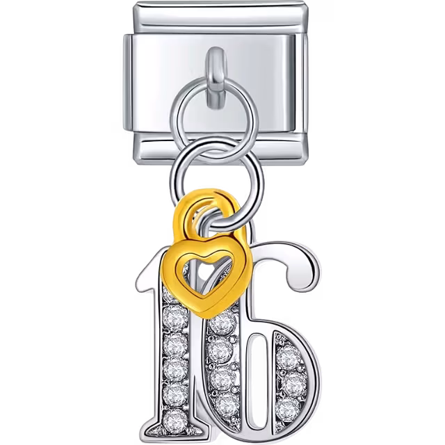 16th Birthday Dangle Charm