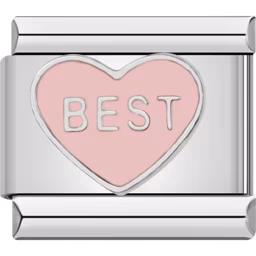 Best Heart Charm Silver