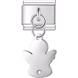 Angel Dangle Charm Silver