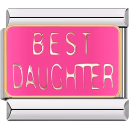 Best Daughter Charm Silver