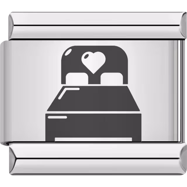 Bed with Heart Charm