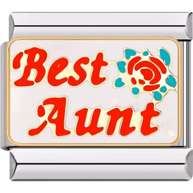 Best Aunt Rose Charm