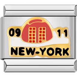 9/11 New York Memorial Charm Silver