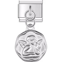 Angel Dangle Charm Silver