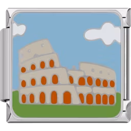 Colosseum Charm Silver