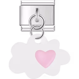 White Cloud Charm Silver