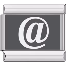 At Symbol Charm Silver
