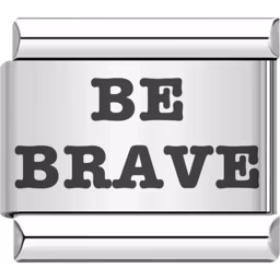Be Brave Charm Silver