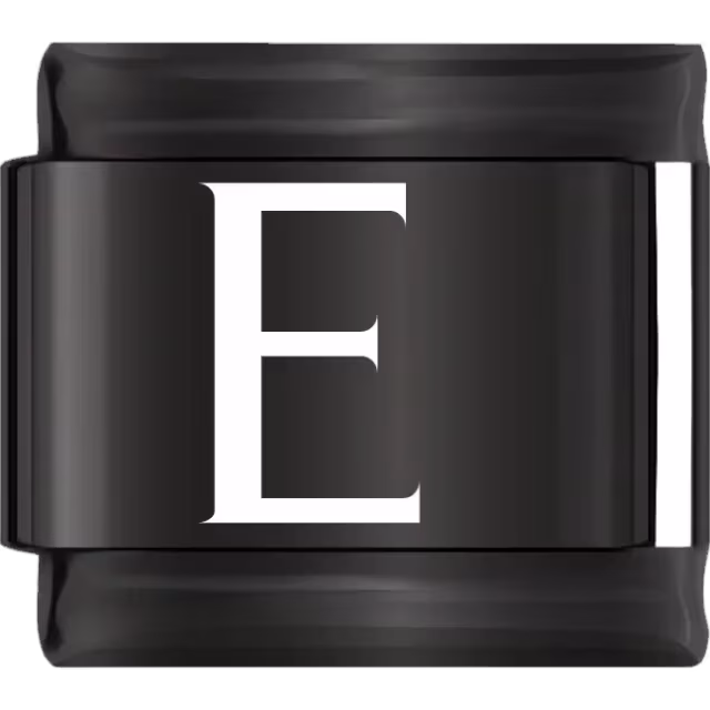 Black Letter E Charm