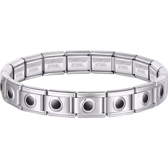 Black Dot Charms Italian Bracelet
