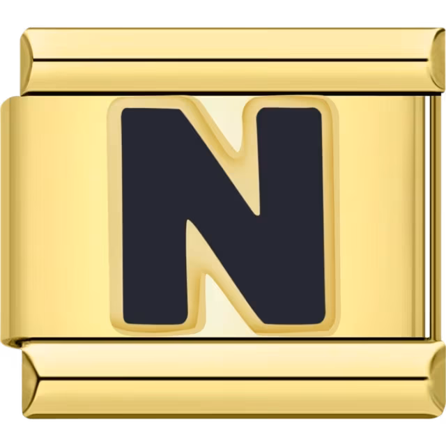 Black Letter N Charm