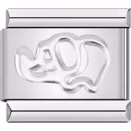 Elephant Charm Silver