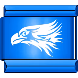 Blue Eagle Head Charm Blue