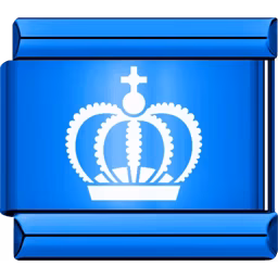 Blue Crown Charm Blue