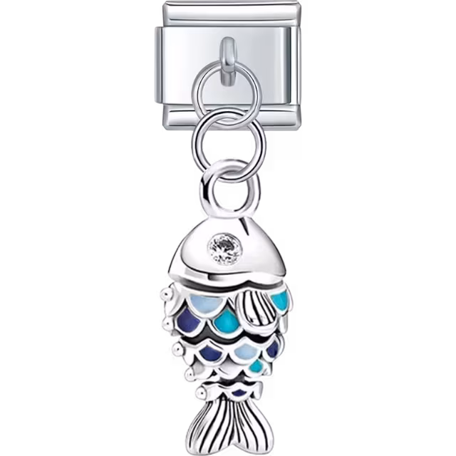 Blue Fish Charm