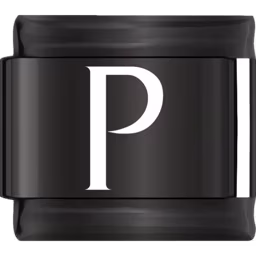 Black Letter P Charm Black