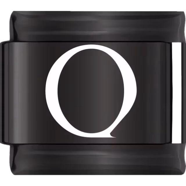 Black Letter Q Charm