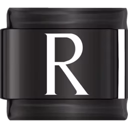 Black Letter R Charm Black