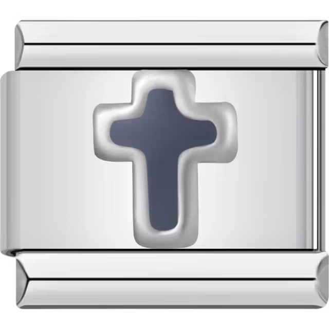 Black Cross Charm