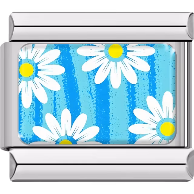 Blue Daisy Charm