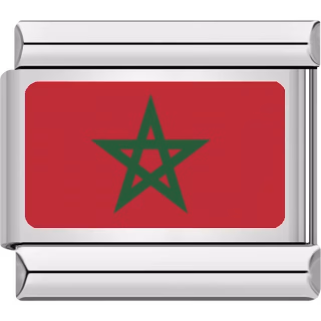 Morocco Flag Charm