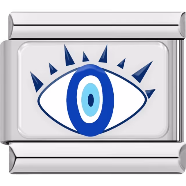 Blue Evil Eye Spikes Charm