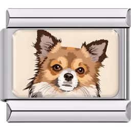 Shetland Sheepdog Charm Silver