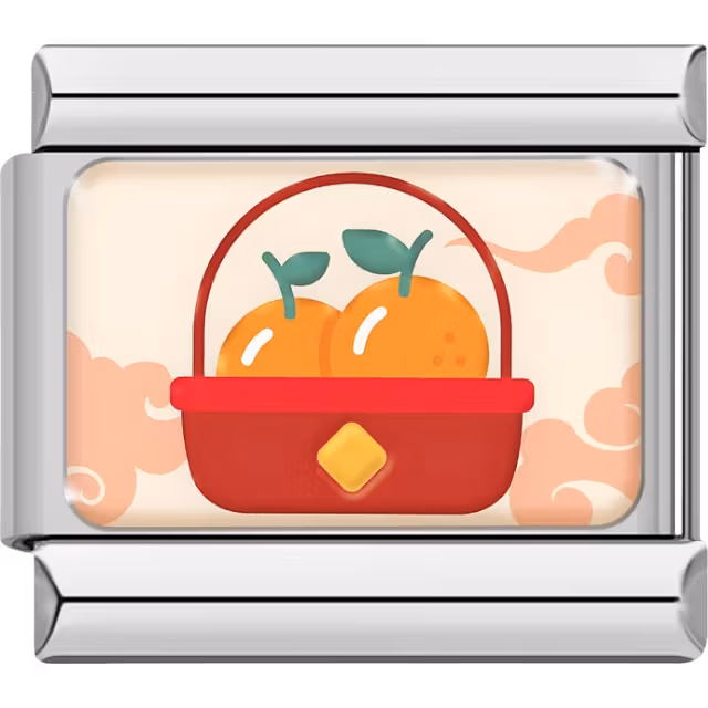 Basket of Oranges Charm