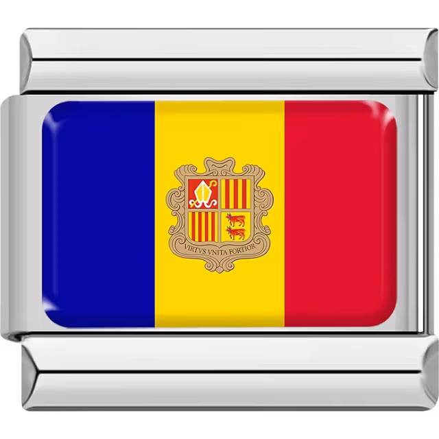Andorra Flag Charm