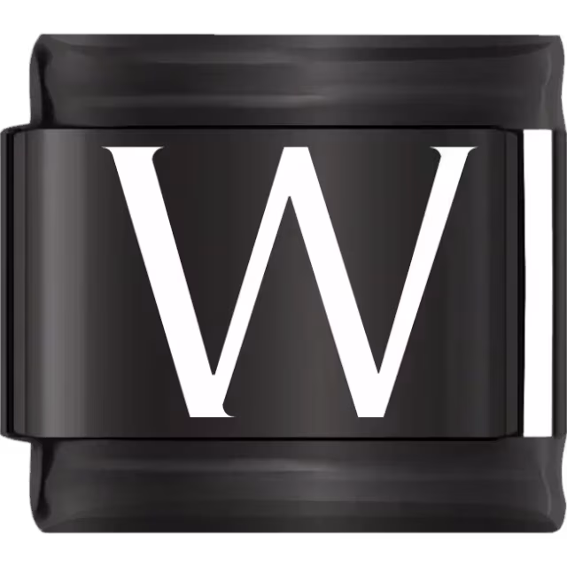 Black Letter W Charm
